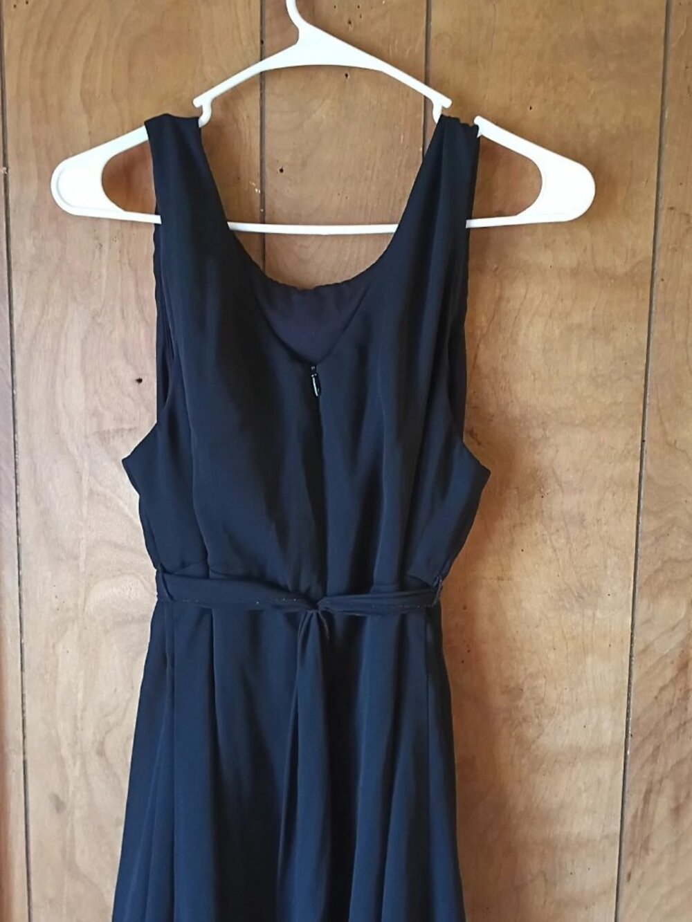 Rabbit Rabbit Rabbit Designs Black High-Low Midi Dress Size 16 Sleeveless - Picture 6 of 6